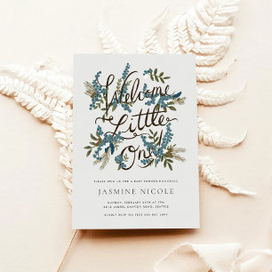 Convite para Chás de fraldas Woodland