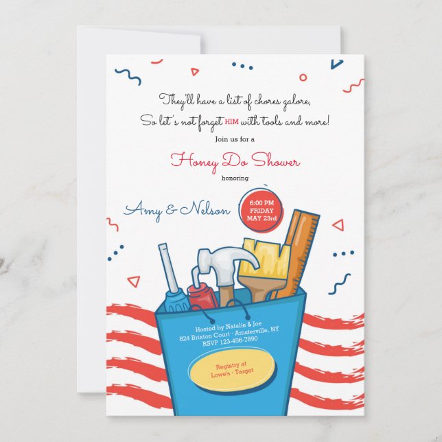 Convite para Chás de mel (Frente)