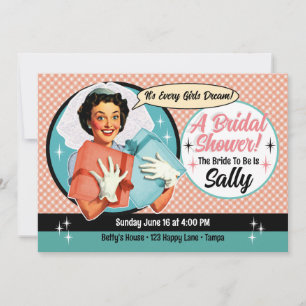 Convite para Chás de noiva feliz - rosa