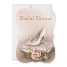 Convite para Chás de panela Dourado e de Casamento