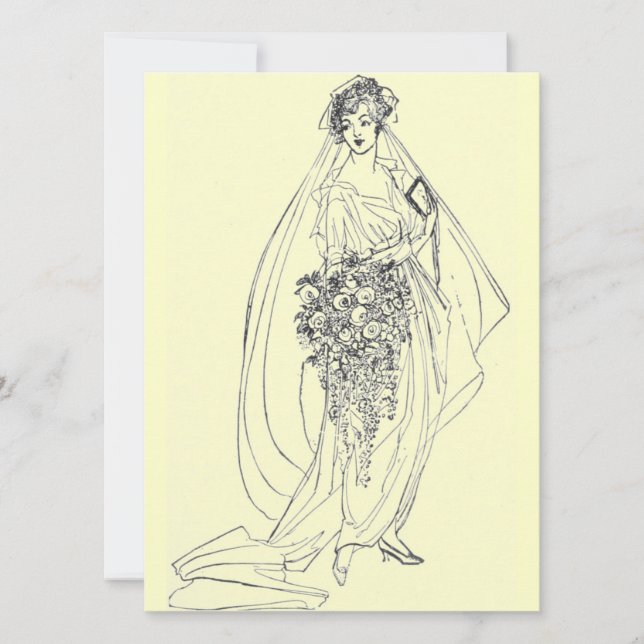 convite para chás de panela vintage (Frente)