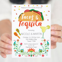 Convite para Chás de Tacos e Tequila