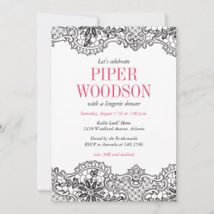 Convite para Chás Lacey Lingerie