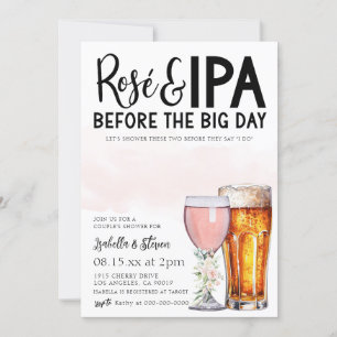 Convite para Chás Rosé e IPA