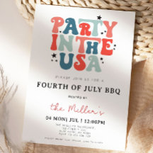 Convite para CHURRASCO, 4 de julho, Convite,4