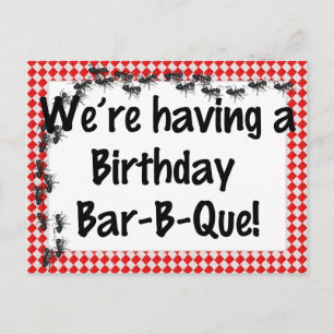 Convite para CHURRASCO de Aniversário de Verão