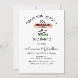 Convite para Churrasco de Baby Shower com Cachorro