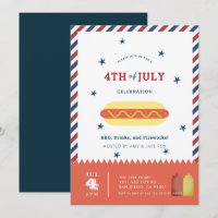 Convite para CHURRASCO de Cachorro Quente Stars & 