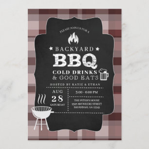 Convite para Churrasco de CHURRASCO de quintal