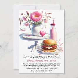 Convite para CHURRASCO de Dia do Namorados Editáve