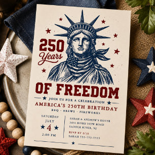 Convite para Churrasco dos 250 Anos de Liberdade
