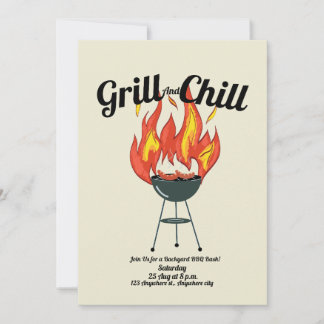 Convite para CHURRASCO Grill & Chill Bash | Partid
