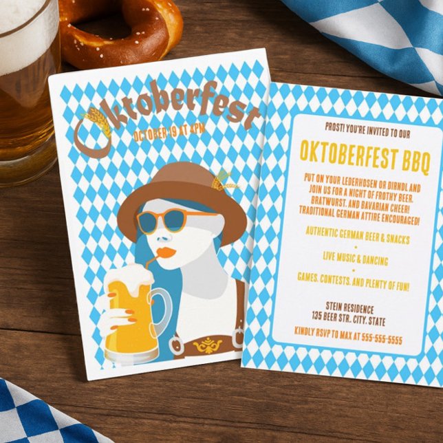 Convite para CHURRASCO personalizado do Oktoberfes (Criador carregado)