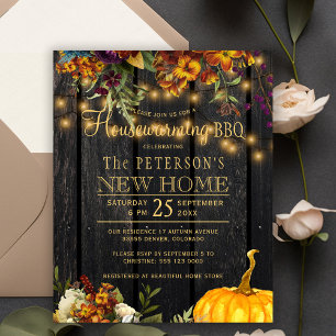 Convite para churrascos florais de limpeza da made