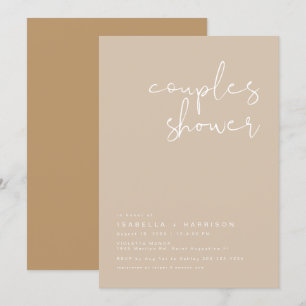 Convite para Chuveiro de Casal INDIE Boho Tons Ter
