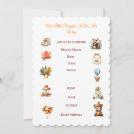 Convite para Chuveiro de Outono.