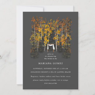 Convite para Cinzas de Casamento de Altar Árvores 