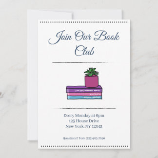 Convite para Clube do Livro