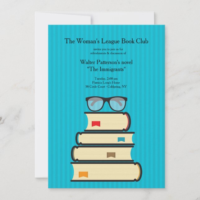 Convite para Clube do Livro (Frente)