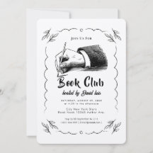 Convite para Clube do Livro Dark Academia