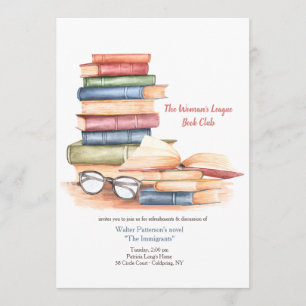 Convite para Clube do Livro Livros para Ler