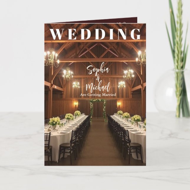 Convite para Cobrir da Revista de Casamento (Frente)
