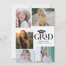 Convite para Colagem de Fotos em Preto e Branco Mo