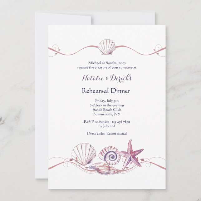 Convite para Coleção de Shell (Frente)