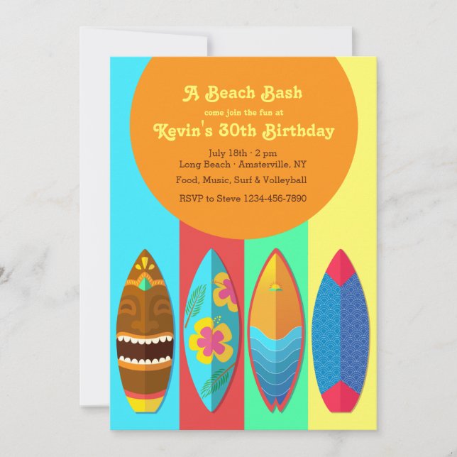 Convite para Coleção de Surfboard (Frente)