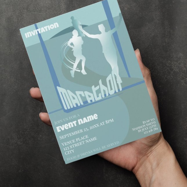 Convite para comemoração de maratonas (Criador carregado)