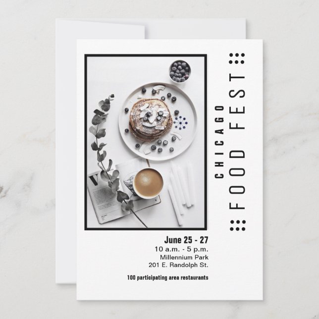 convite para comida (Frente)