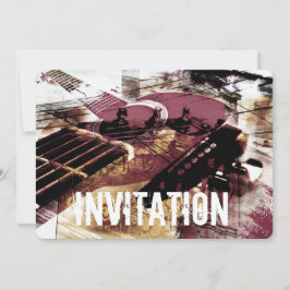 convite para compota de jazz com guitarra acústica