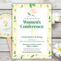 Convite para Conferência Feminina Floral da Primav