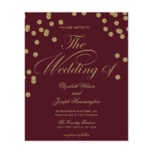 Convite para Confetti Glitter Glitter de Orçamento