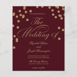 Convite para Confetti Glitter Glitter de Orçamento