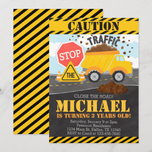 Convite para Convite de aniversário de Construção