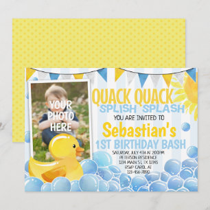 Convite para Convite de aniversário de Pato de Bo
