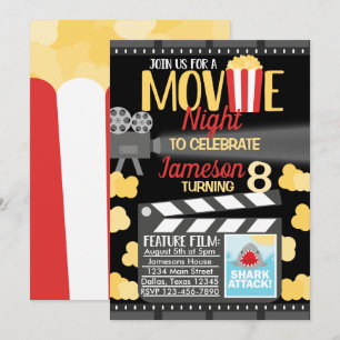 Convite para Convite de aniversário Noite de Film