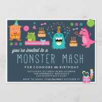Convite para CONVITE DE FESTAS MONSTER MASH ANIVER