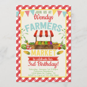Convite para Convites de aniversário do Mercado de