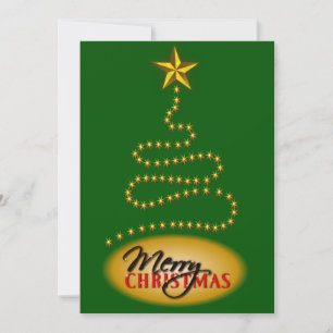 Convite para Convites de festas de Natal Verde e D
