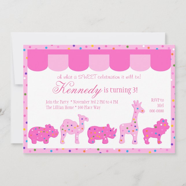 Convite para Cookies Circus (Frente)