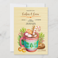 Convite para Cookies e Cacau