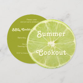 Convite para Cookout de Verão de Fatia Fresca de F
