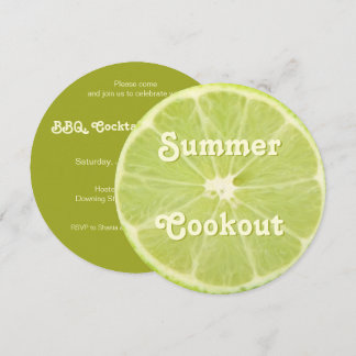 Convite para Cookout de Verão de Fatia Fresca de F