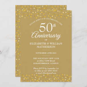 Convite para Corações do Ouro de 50 anos