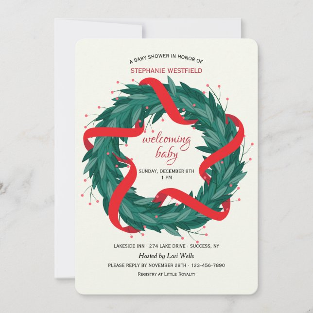 Convite para Coroa de Natal (Frente)