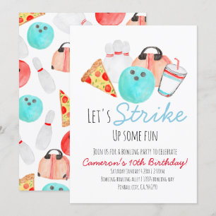 Convite para criança de festa de aniversário Bol