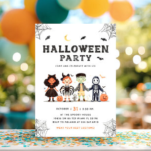 Convite para Crianças de Festa de Halloween Spooky