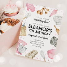 Convite para Cupcake de Convite de Aniversário